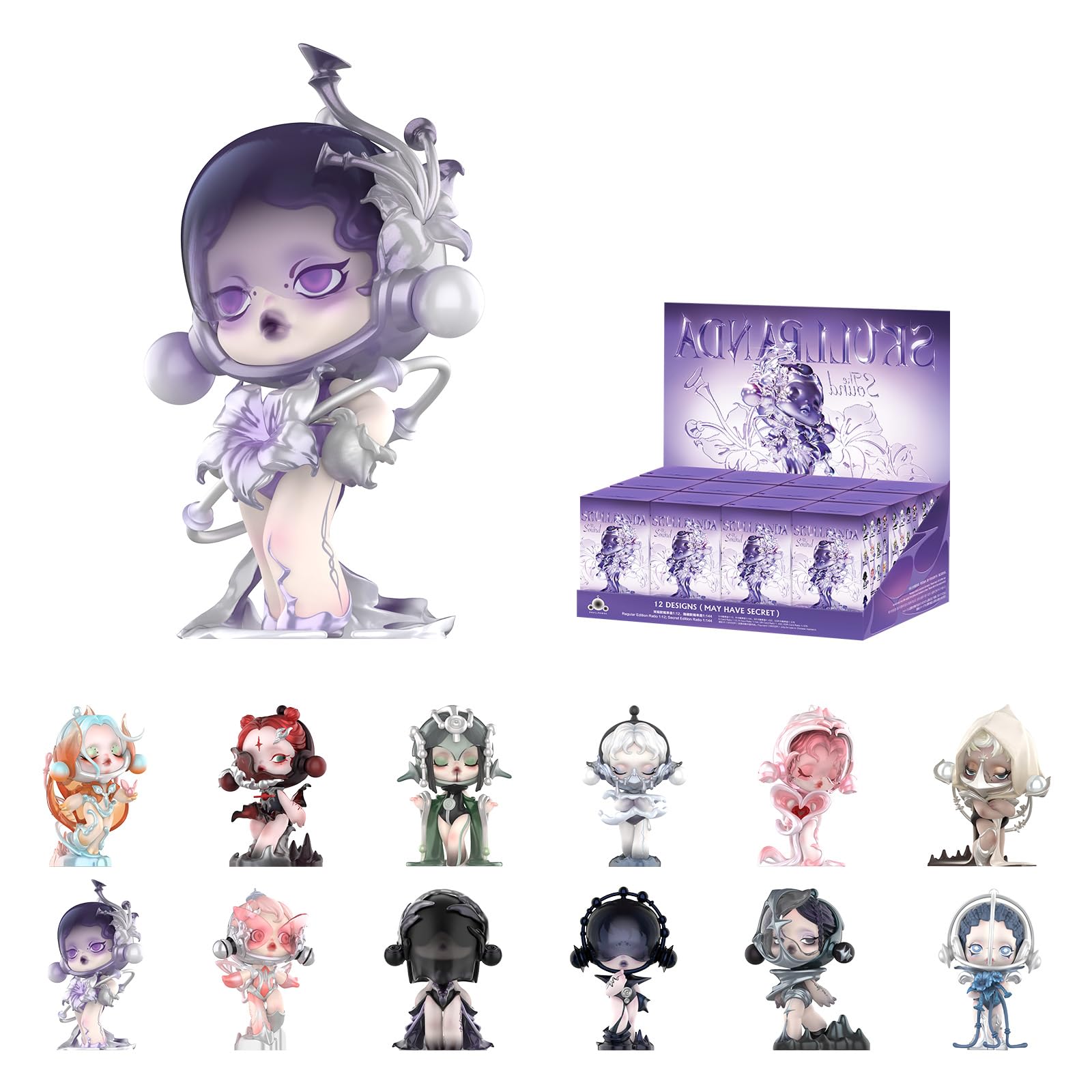 Amazon.com: POP MART SKULLPANDA The Sound Series Figures, 12PCs